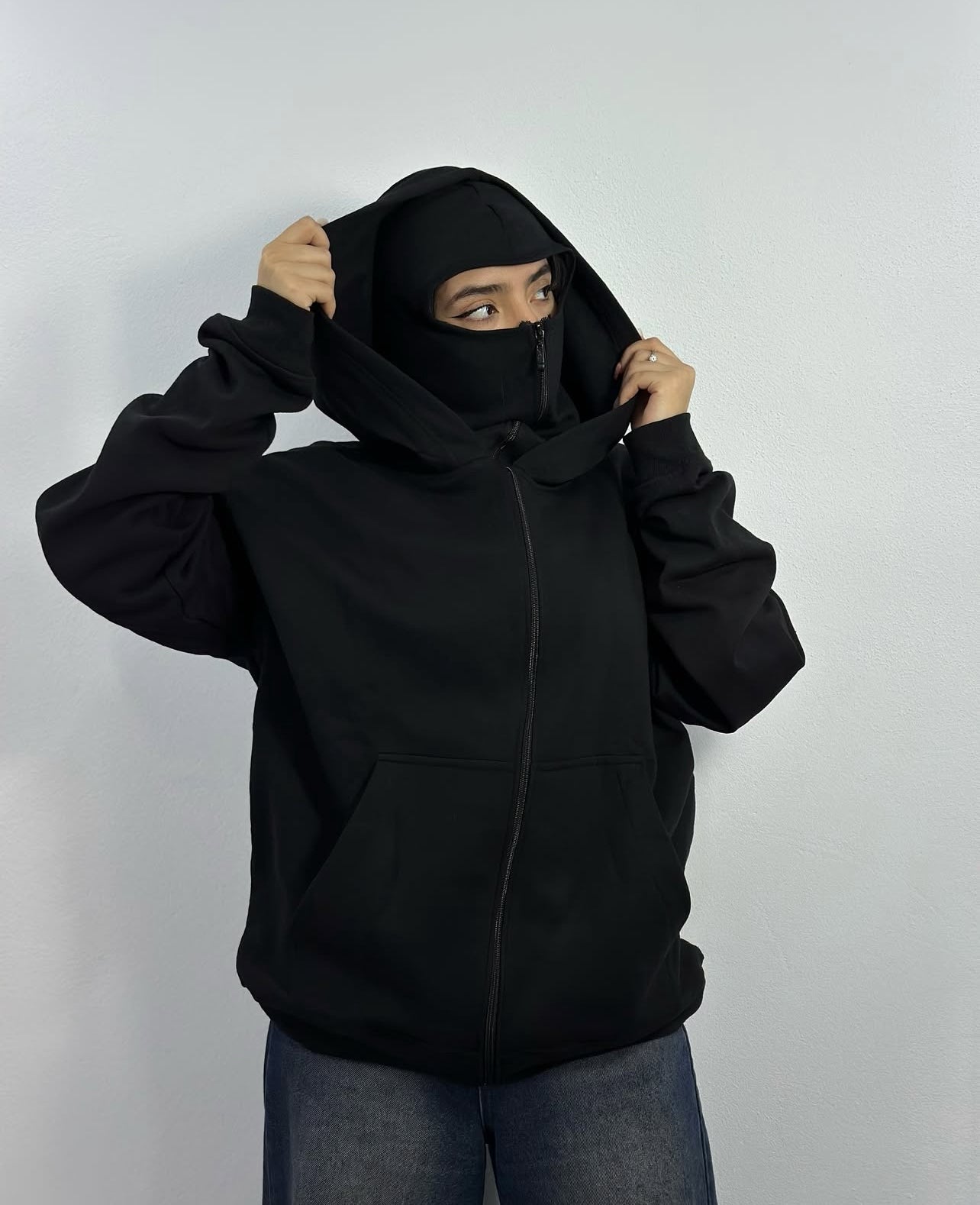 Bluza Unisex Z Wbudowaną Kominiarką
