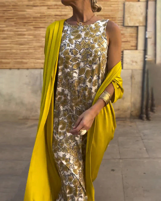 Patrycja™ | Sukienka z Kardiganem