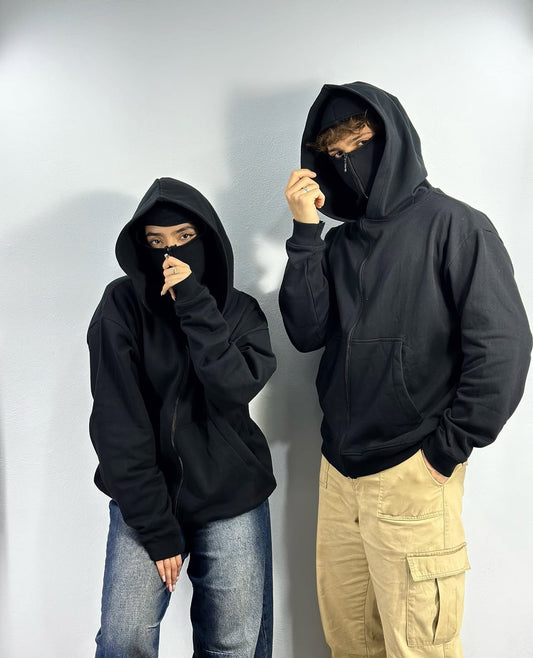 Bluza Unisex Z Wbudowaną Kominiarką