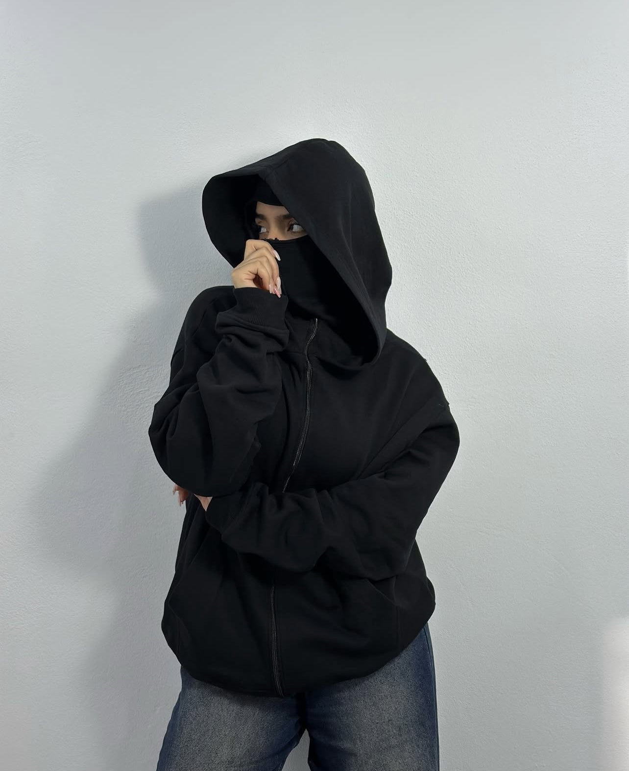 Bluza Unisex Z Wbudowaną Kominiarką