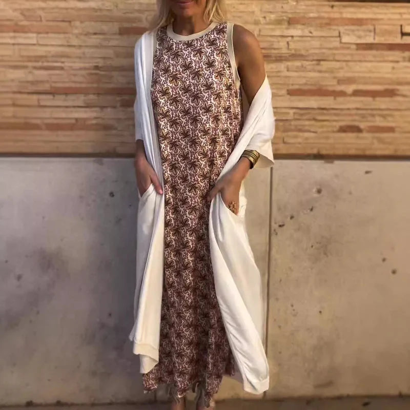 Patrycja™ | Sukienka z Kardiganem