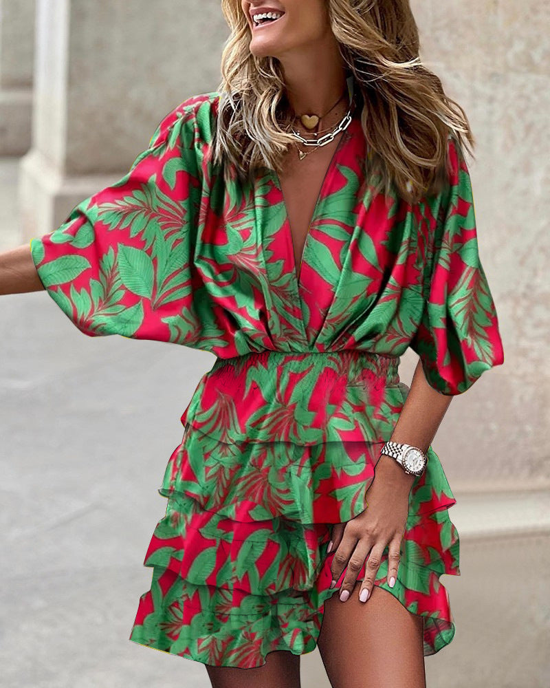 Vallena Draped Edge Dress