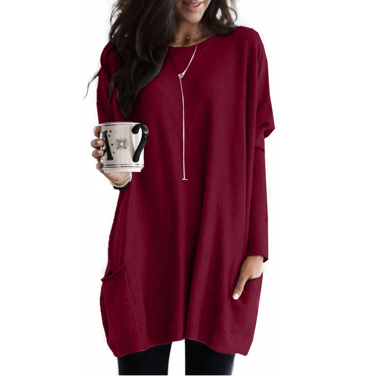 Vera™ | Oversize Sweter z Okrągłym Dekoltem