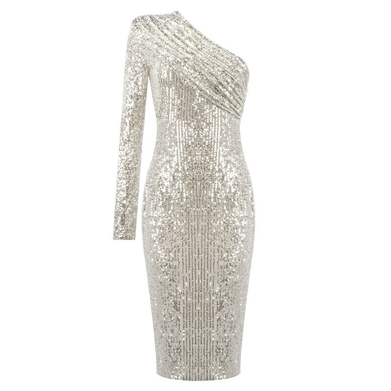 Noir Enchant Oblique Gown