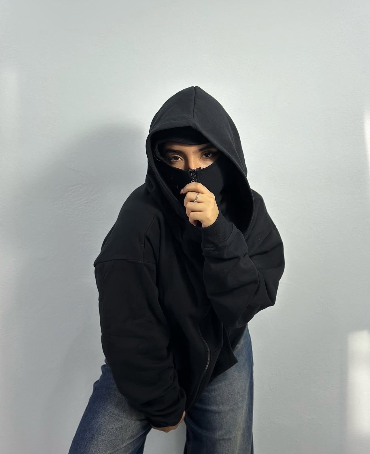 Bluza Unisex Z Wbudowaną Kominiarką