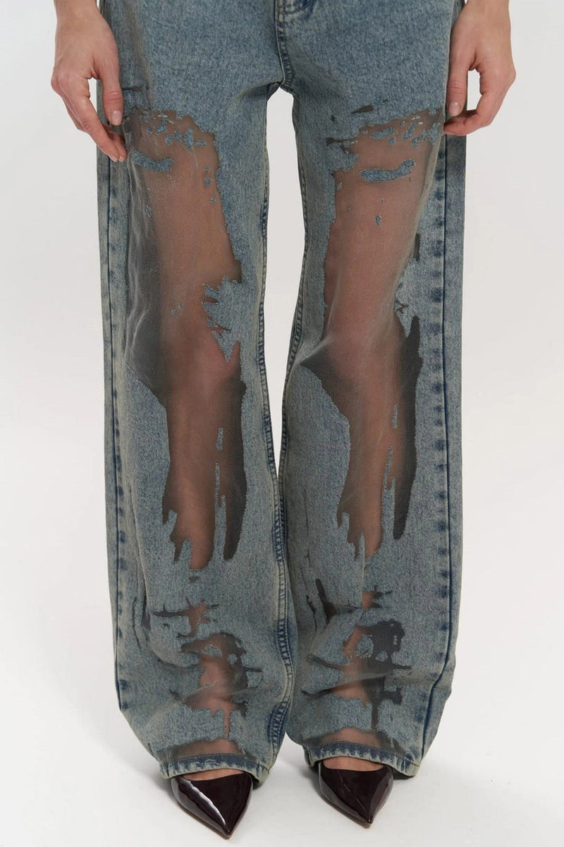 Marlene Blue Transparent Jeans