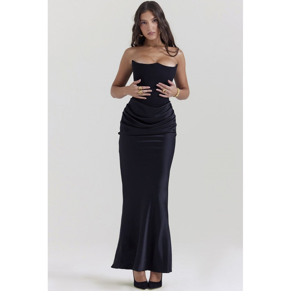 Lucia Satin Corset Dress