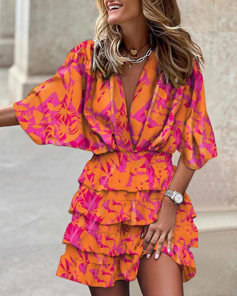 Vallena Draped Edge Dress
