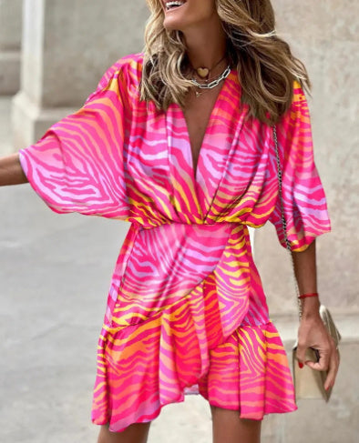 Vallena Draped Edge Dress