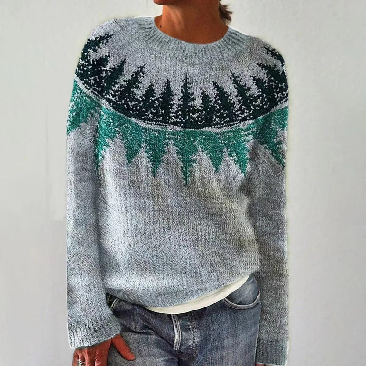 Klaudia™ | Sweter Skandynawski
