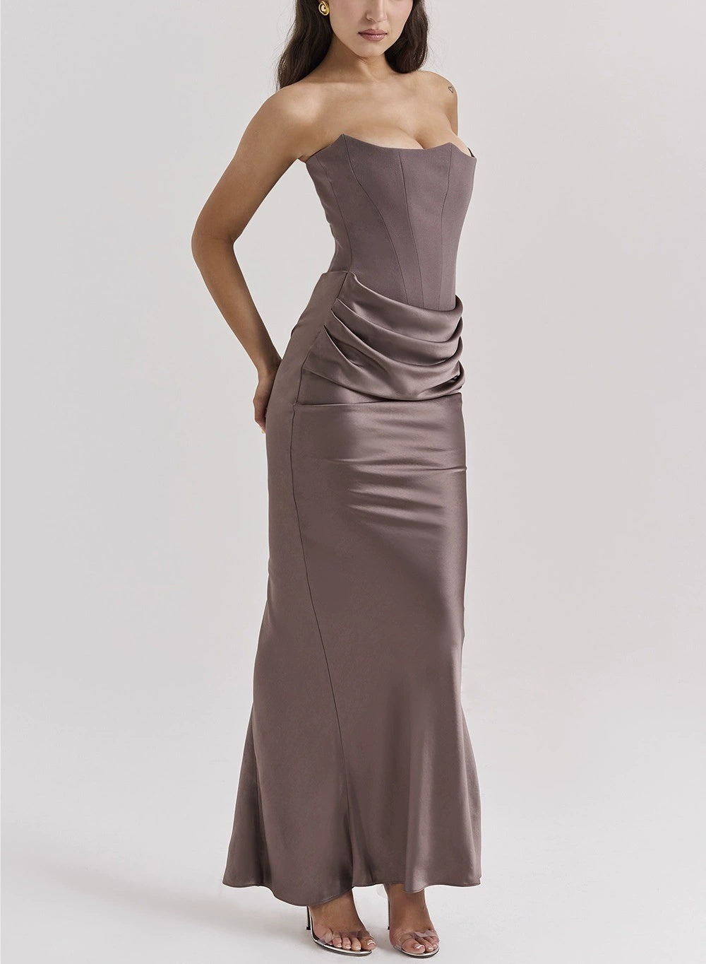 Lucia Satin Corset Dress