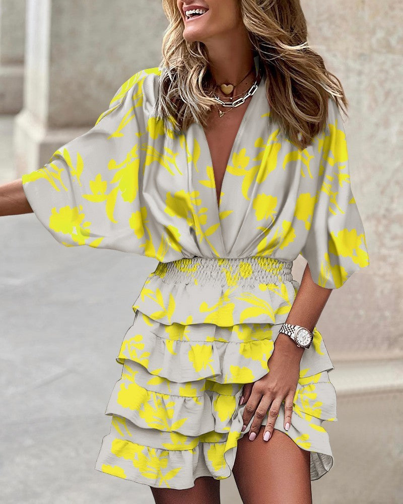 Vallena Draped Edge Dress