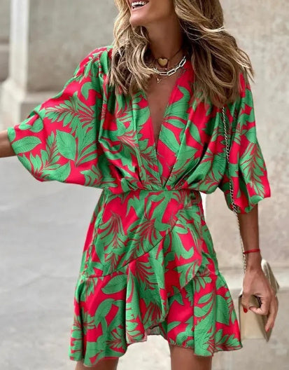 Vallena Draped Edge Dress