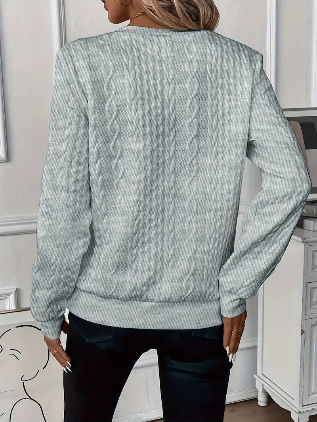 Justyna™ | Elegancki Sweter z Zamkiem