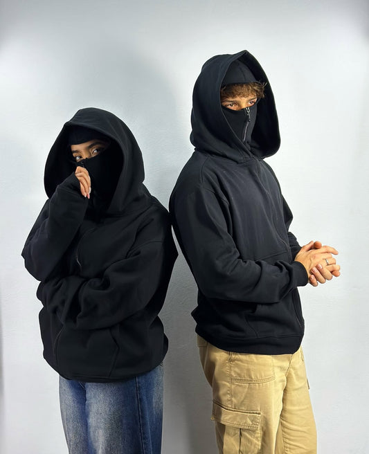 Bluza Unisex Z Wbudowaną Kominiarką