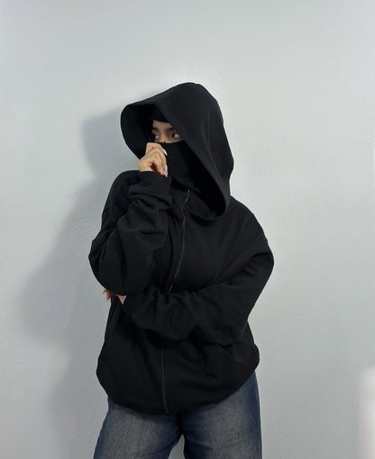 Bluza Unisex Z Wbudowaną Kominiarką