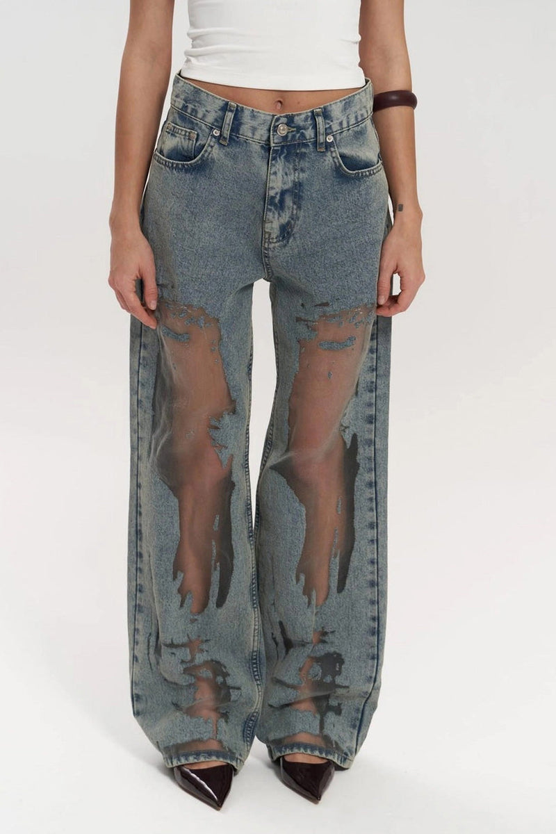 Marlene Blue Transparent Jeans