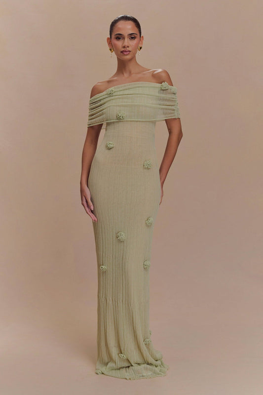 Ornella™ | Sukienka Maxi z Motywem Kwiatów