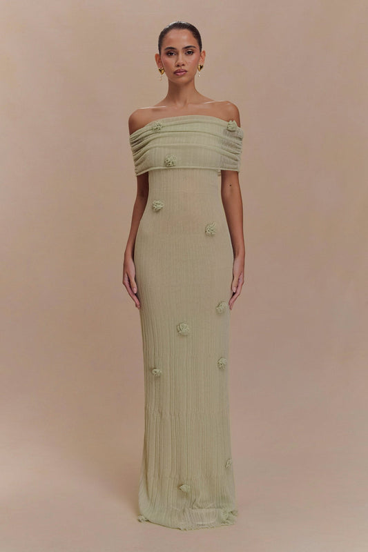 Ornella™ | Sukienka Maxi z Motywem Kwiatów