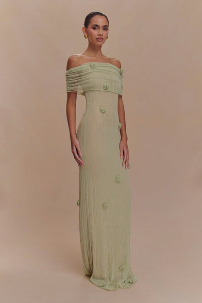 Ornella™ | Sukienka Maxi z Motywem Kwiatów