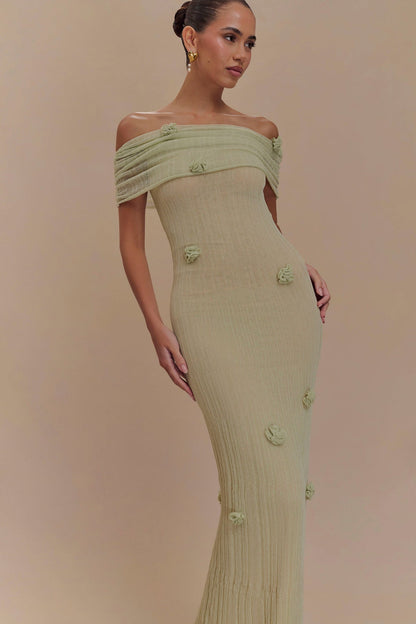 Ornella™ | Sukienka Maxi z Motywem Kwiatów