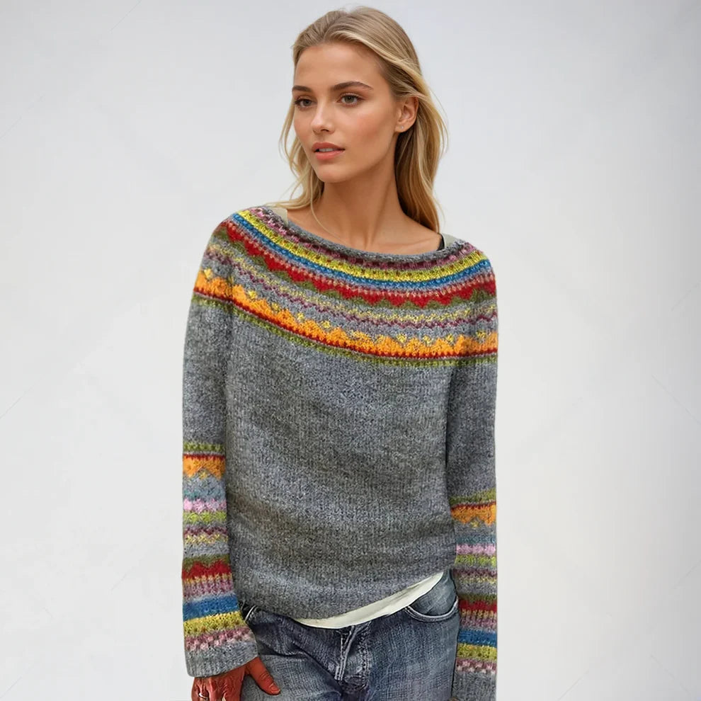 Klaudia™ | Sweter Skandynawski