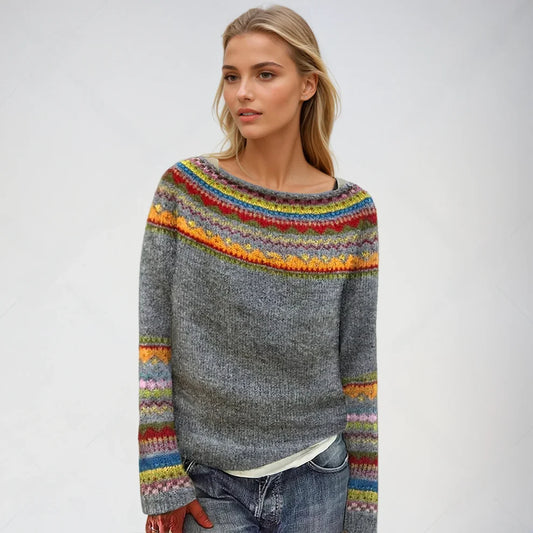 Klaudia™ | Sweter Skandynawski