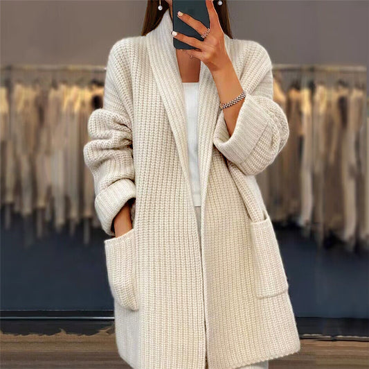 Marlena | Sweter z kieszeniami