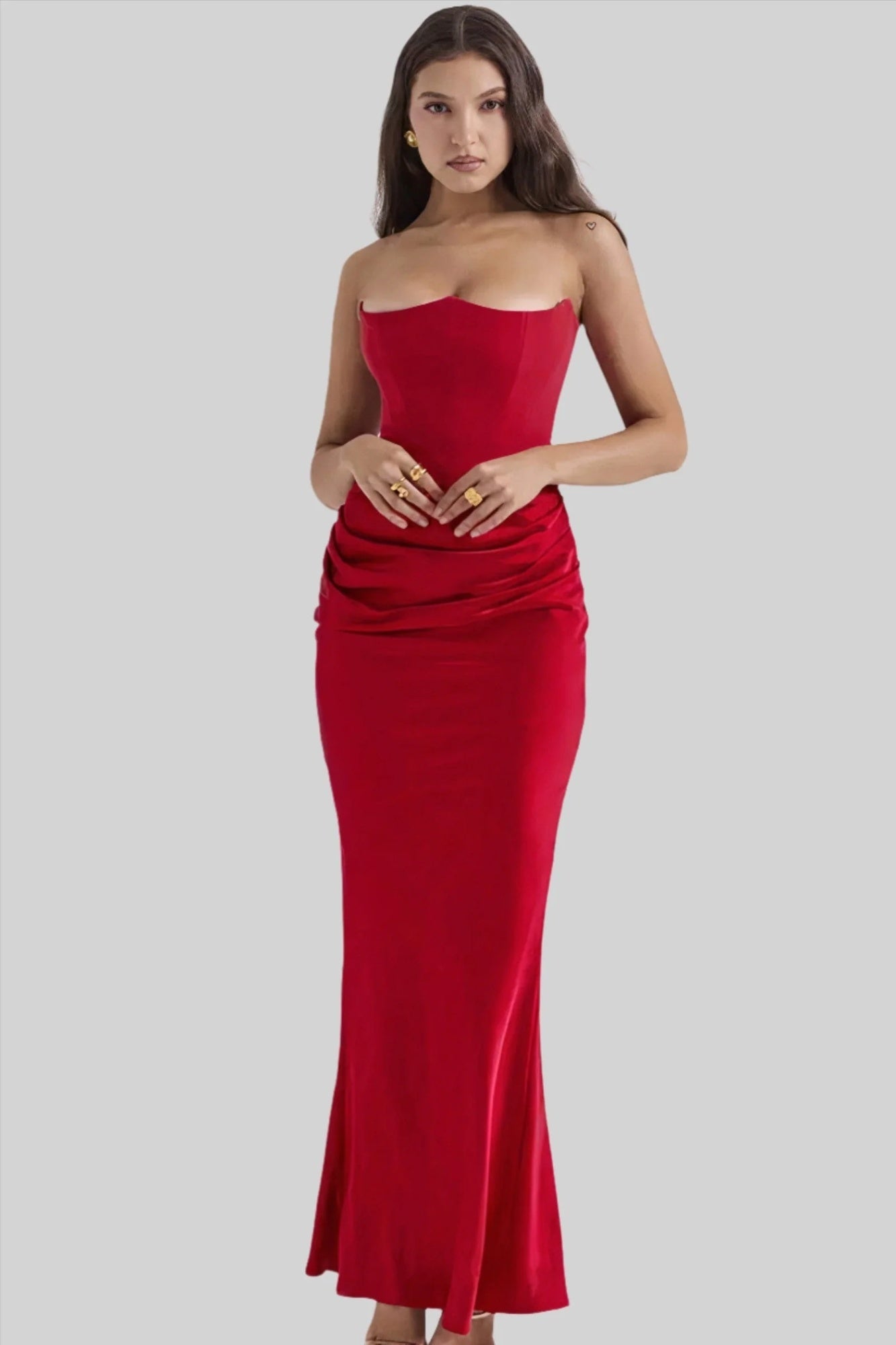 Lucia Satin Corset Dress