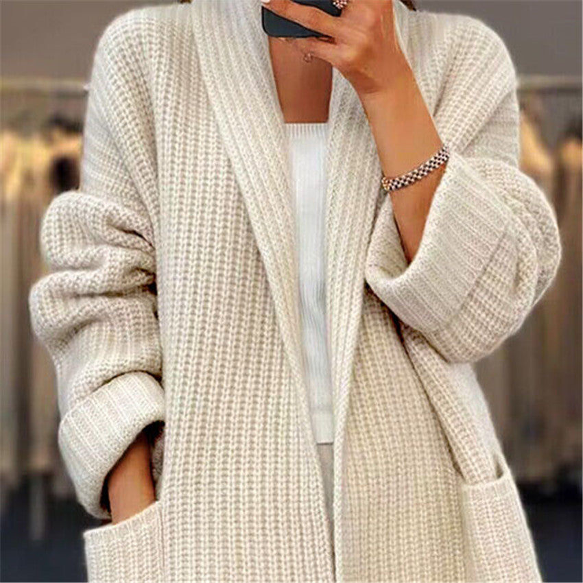 Marlena | Sweter z kieszeniami