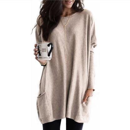 Vera™ | Oversize Sweter z Okrągłym Dekoltem