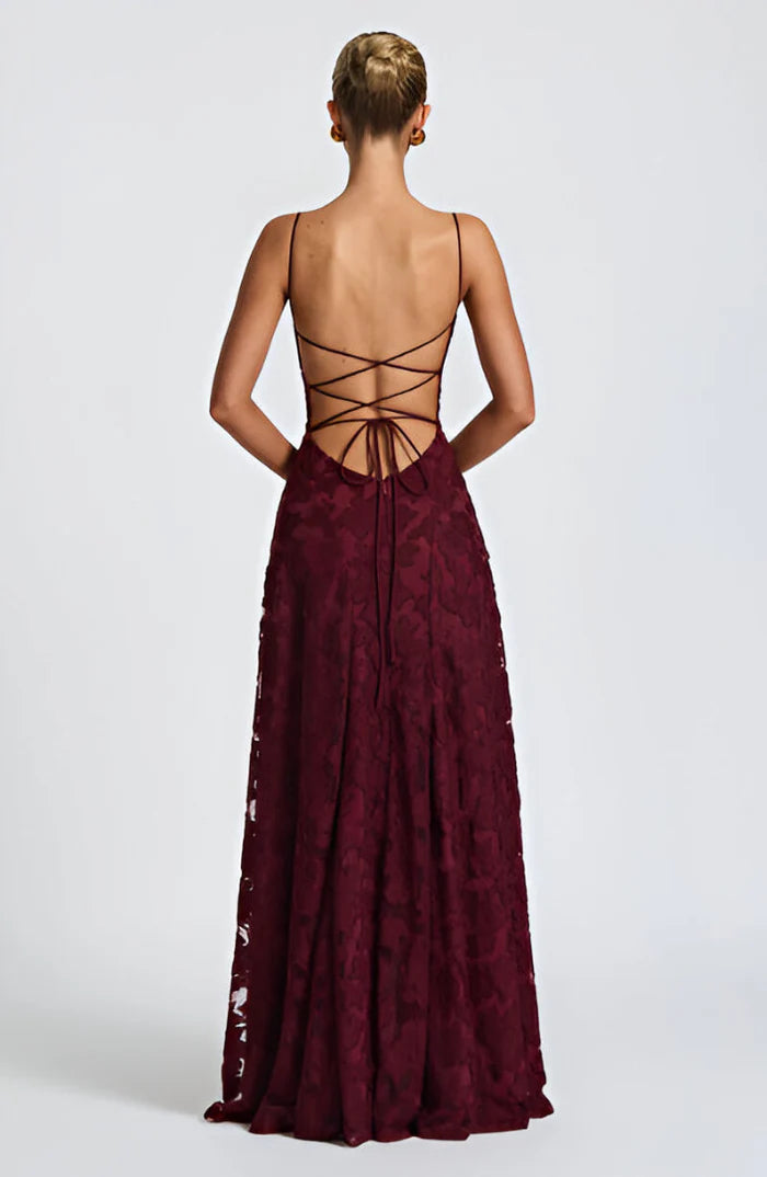 Nikola | Koronkowa Sukienka Maxi