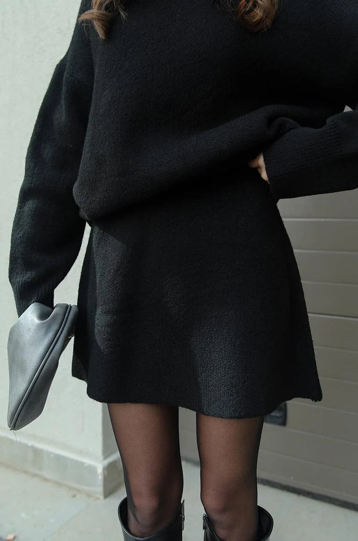 Beata | Komplet Dzianinowy – Sweter + Spódnica
